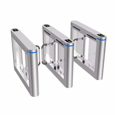 304 Stainless Steel Automatic Swing Barrier High Security Access Control Gates