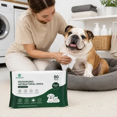 Alcohol Free Dog Cat Wet Wipes Bulk Soft Scented Pet Cleaning Wipes OEM Custom Print