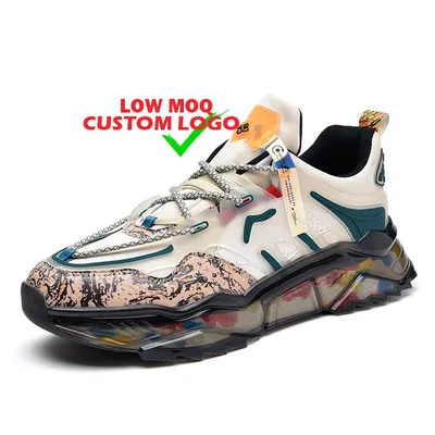 New Arrival OEM Accept Custom Logo Sneakers Height Increasing Walking Style Clunky Shoes