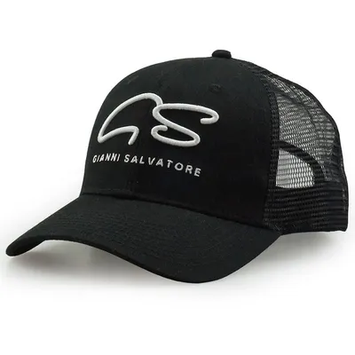 Low MOQ Custom Embroidery Logo Black Trucker Baseball Caps Mesh Back Hat