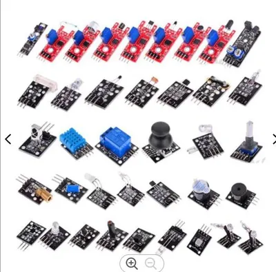 for Arduino 45 in Sensor Module Assortment Starter Kit 37in1 Temperature Sensor Set 37 in 1 for Uno Mega2560 Ultrasonic Sensor