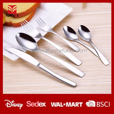 30PCS Stainless Steel Cutlery, Fork, Knife, Spoon, Teaspoon, Cake Fork