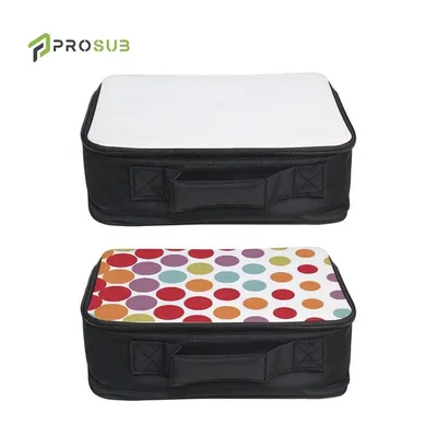 Prosub Portable Dly Printable Canvas Sublimation Insulate Lunch Bag Blank Warm Keeping Cooler Picnic Box Tote Bags