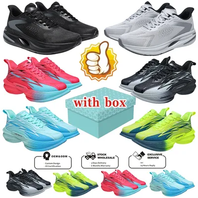 1: 1 Men's Sneaker Shoes B22 Sports Shoes for Man Men Breathable Flyknit Mesh Running Shoes, Thick Cushion Shock Absorption Athletic Trainers for Outdoor Joggin