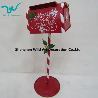 New Metal Craft Christmas Mailbox for Outdoor