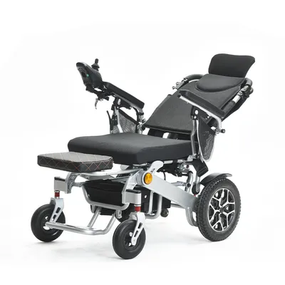All Terrain Lightweight Motorized Wheelchair Foldable Cheap Electric Wheelchair for Adults