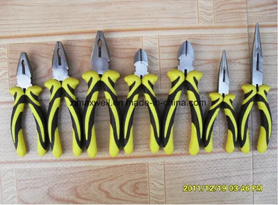 Combination Pliers with Black / Yellow Rubber Handle