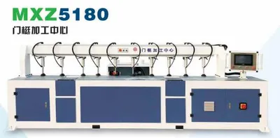 CNC Door Stile Shaping and Drilling Machine Wood Door Production Line