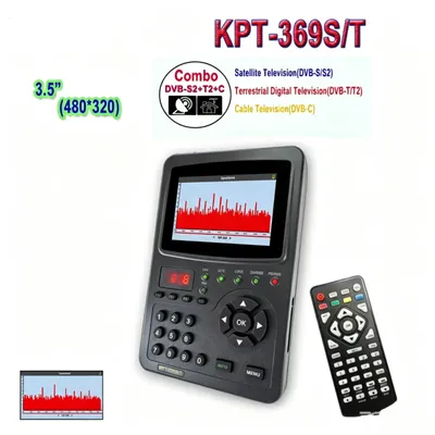 Kpt-369s/T Combo Satellite Finder DVB-S2/T2/C & CCTV Monitor with Input