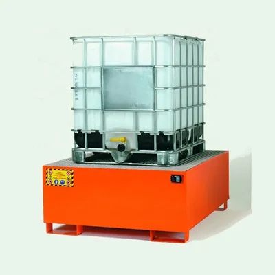 Single IBC Tank Steel Spill Pallets for IBC Bund