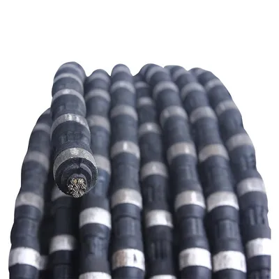 Impact-Proof Rigid Cutting Diamond Wire Rope Saw for Basalt Stone Cutting Works