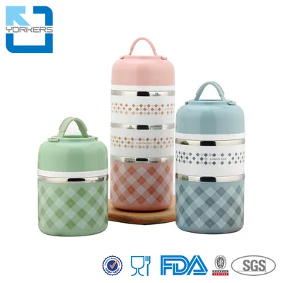 New Style Colorful Food Carrier Stainless Steel Tiffin Lunch Box