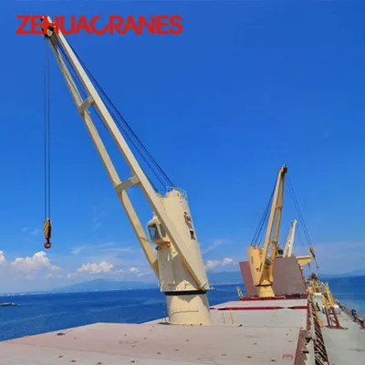 Factory Customized Harbour Marine Hydraulic Deck Boat Crane for Sale