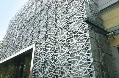 Perforated Aluminum Panel Exterior Curtain Wall Cladding