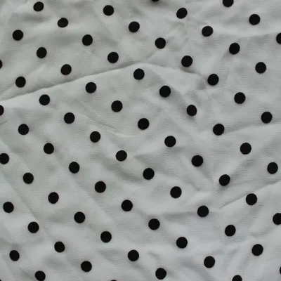 Chiffon Double-Sided Flocking Pattern High Fastness Washing Test Fabric