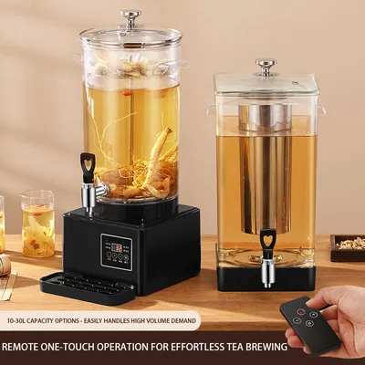 Split Type Electric Water Boiler Auto Tea Brewing Machine Coffee Urn with Filter for Hotel Percolators Commercial Tea Brewer
