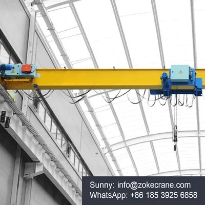 Top Quality High Performance 5ton 10 Ton 15ton 20t European Type Single Girder Beam Overhead Bridge Crane