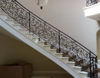 European Style Modern Simple Wrought Iron Stair Handrails Corridor Safety Protection Railings for Glass Application