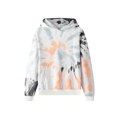 Toddler Boys Crewneck Custom Embossed Streetwear Tie-Dye Art Boyutu Erkek Hoodies & Sweatshirt