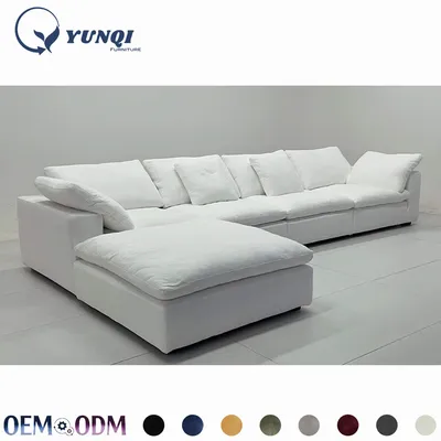 Minimalist 4.12 Meter Oversized Modular Sectional Living Room Sofa with Chaise Lounge