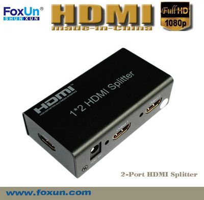 HDMI 1*2 Splitter Support 3D at 1080p