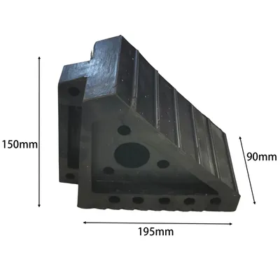 Wheel Chock Rubber with Handle for Car SUV RV Trailer