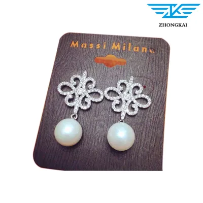 Pendant PVC Plastic Earring Display Cards