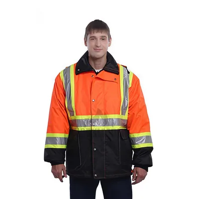 En ISO 20471 En 343 En 342 Hi-Vis Reflective 3-in-1 Waterproof Insulated Winter Work Jacket