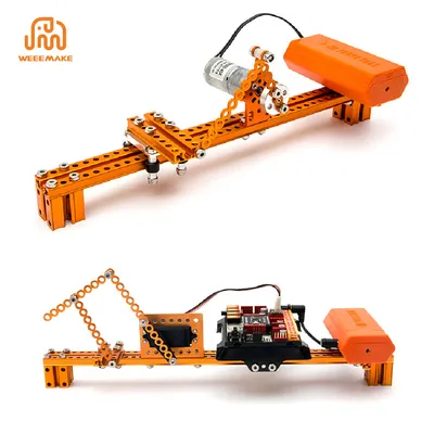 9-in-1 DIY Smart Arm Robot Kit Stem Block Building Training Educational Science Kit for School Children