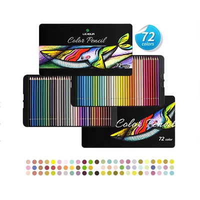 Colorful, Professional Oil-Based Colored Pencils, Coloring Pencils for Adults and Kids, Drawing Pencils, Art Pencils
