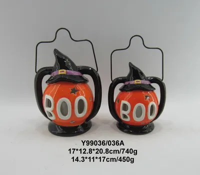 Halloween Hollow out Pumpkin Boo Lanterns