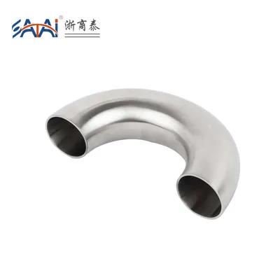 Custom 3A Sanitary Stainless Steel Pipe Fitting 180 Degree U Type Welded Elbow