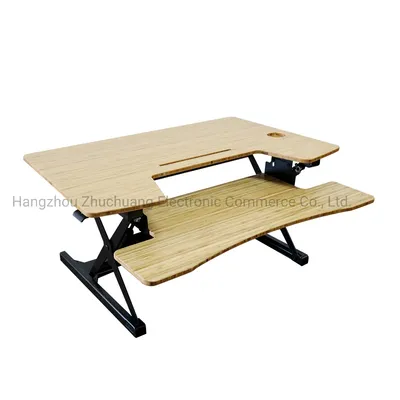 Foldable Height Adjustable Sit Stand up Laptop Desk Converter Riser