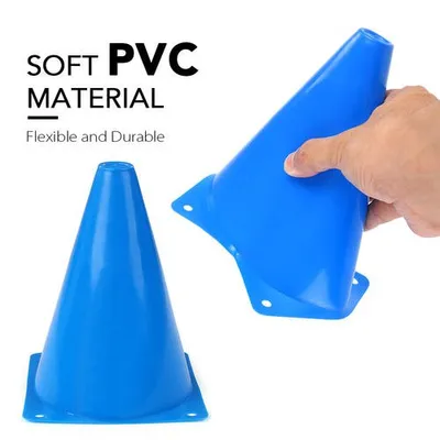7 Inch Plastic High Quality Soccer Training Traffic Cone