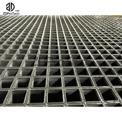 Long Service Life FRP GRP Molded Fiberglass Grating From Zdprotech