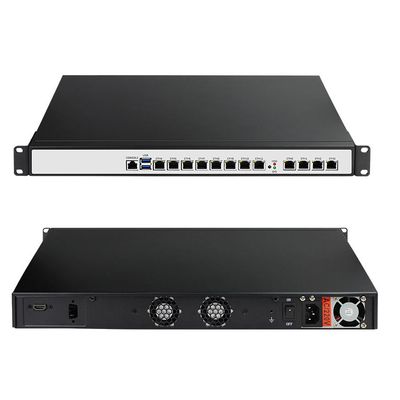 12 Gigabit LAN C236 Chipset Support 9th I3 I5 I7 Industrial Computer Firewall PC Appliance Soft Router Support Pfsense