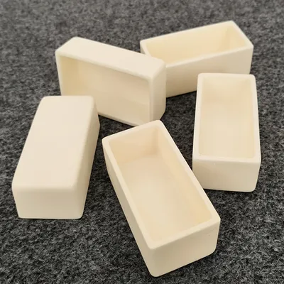 50*20*20 mm Heat Resistance Square Laboratory Alumina Ceramic Boat Crucible