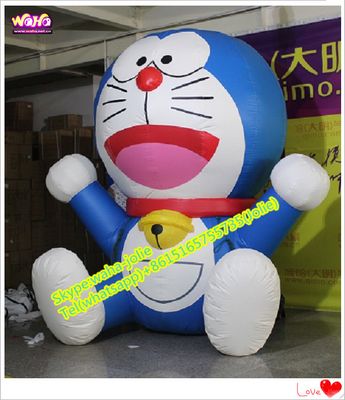 Customized Cartoon Model Giant Inflatable Doraemon for Event