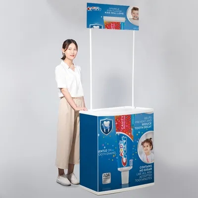 Plastic Foldable Booth Promotion Table Trade Show Table Trade Show Counters
