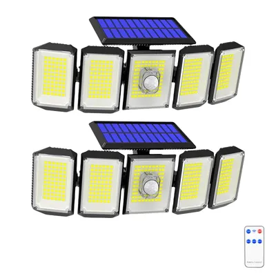 Motion Sensor Light Solar Panel Upgraded Solar Motion Sensor Light - 3000mAh Battery, 12m Detection, IP67 Waterproof - 72h Lighting in Rainy Days