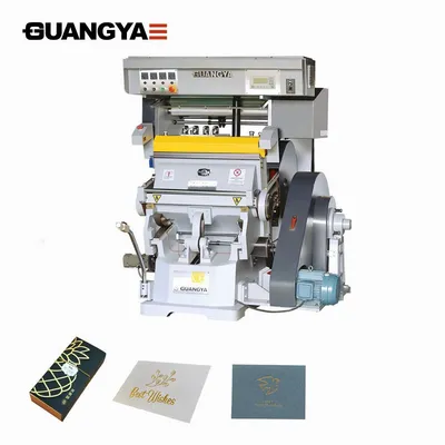 Tymc-750 Hot Stamping Foil Printing and Die Cutting Machine for Hand Feed