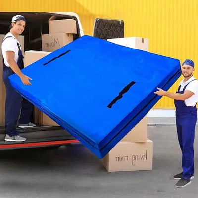Colourful Full Size Mattress Bag with Handles for Moving and Storage