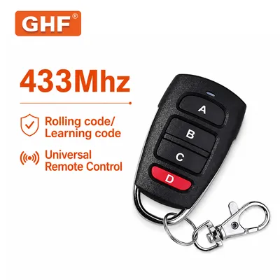 433 MHz Remote Control Duplicator 4-Button Transmitter for Garage Use