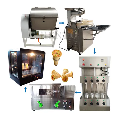 High Efficiency Pizza Cone Making Machine / Cone Pizza Machine