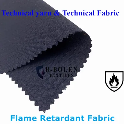 Flame Resistant Aramid Fabric Ripstop Black Protective Technical Kevlar Aramid Woven Fabric