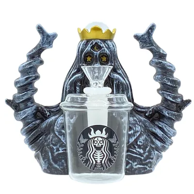 Crowned Witchy Water Pipe The Star--Buc Ks Reaper Edition PVC Glass Water Pipes