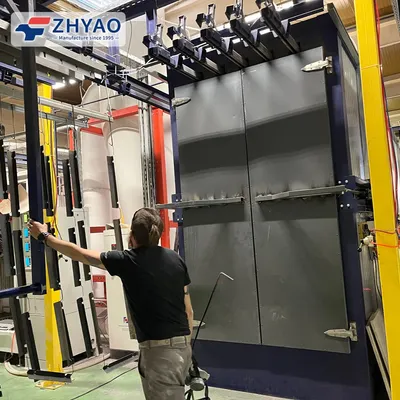 Professional Horizontal Powder Coating Line for Aluminium Profiles