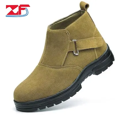 Men Waterproof Genuine Leather Sneaker Casual Safety Work Shoes