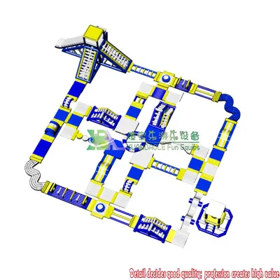 Giant Inflatable Water Park for Lake and Sea, Custom Water Sports Commercial Inflatable Floating Water Park
