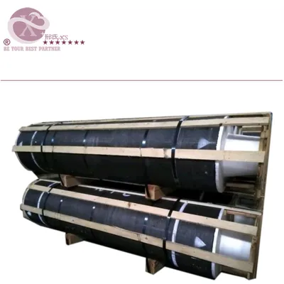 Graphite Electrode HP 350mm*1800mm with Nipple 3tpi Low Electric Resistance